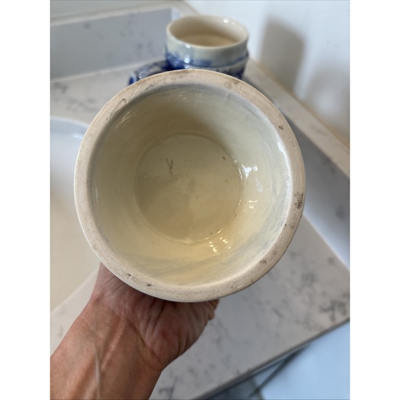 Vintage‎ Cobalt Beer Stein Set Gerz-style Unmarked Victorian Couple Cherubs EUC - Picture 7 of 15